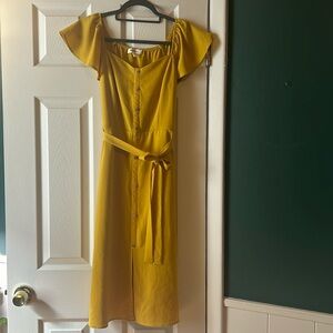 Yellow Dress with Belt